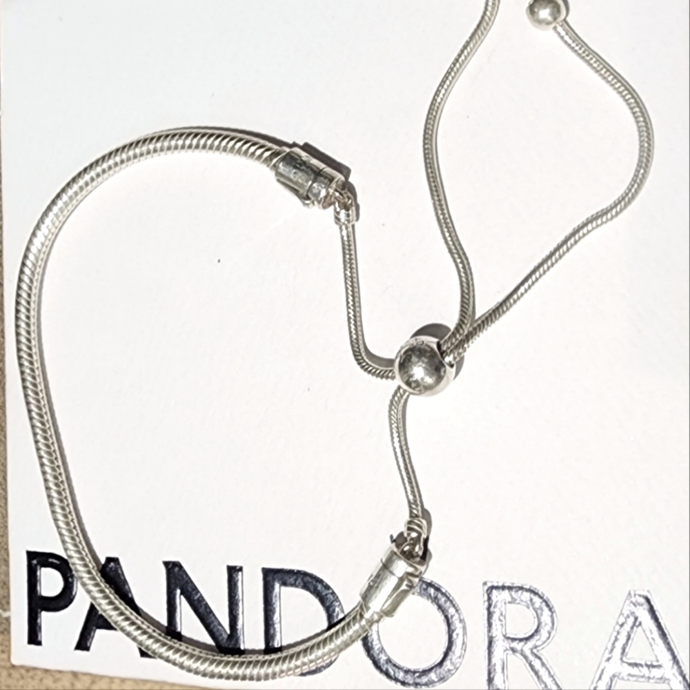 Authentic Pandora SS Slider bracelet